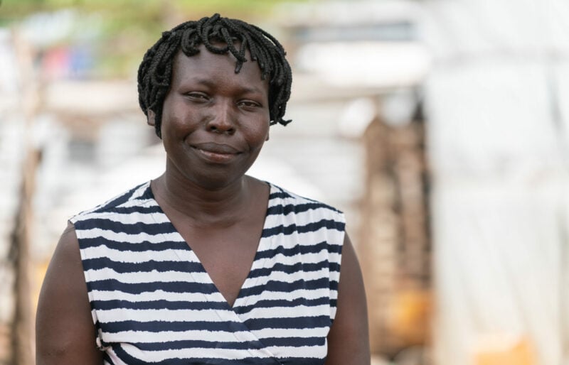 A South Sudanese refugee woman