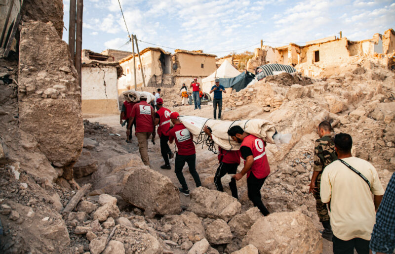 humanitarian crisis support in Morocco