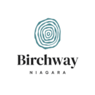 Birchway Niagara logo (looks like tree rings with the words Birchway Niagara beneath)