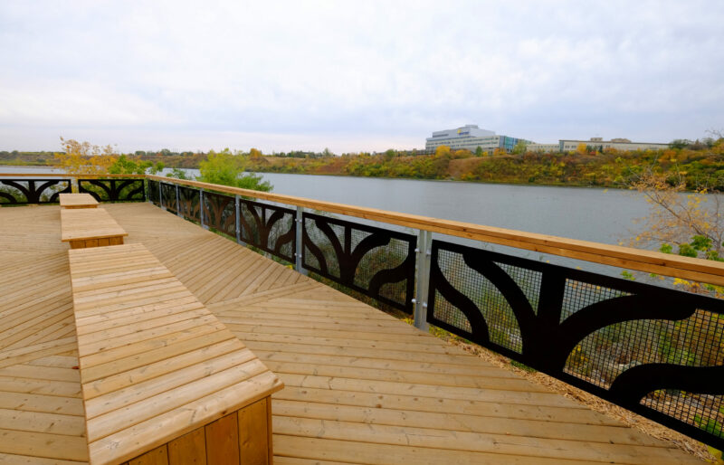 A view from our riverside patio
