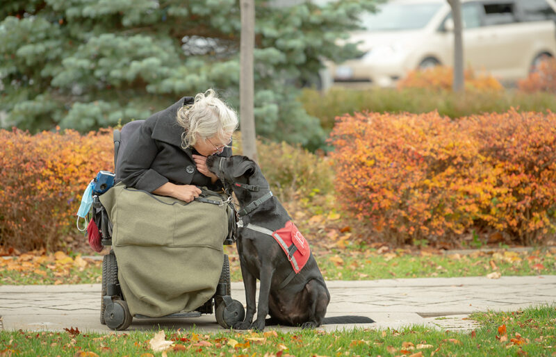 Service Dog Guide team Cindy and Harris