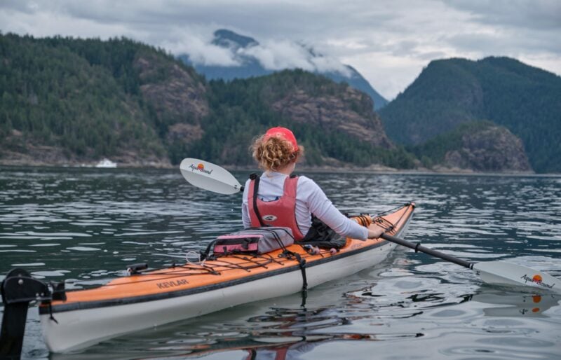 solo kayaker