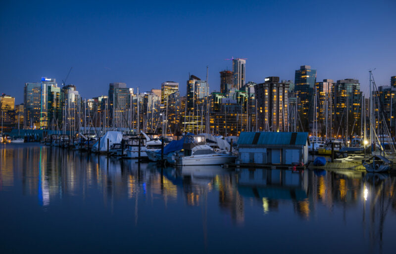 marina in the city