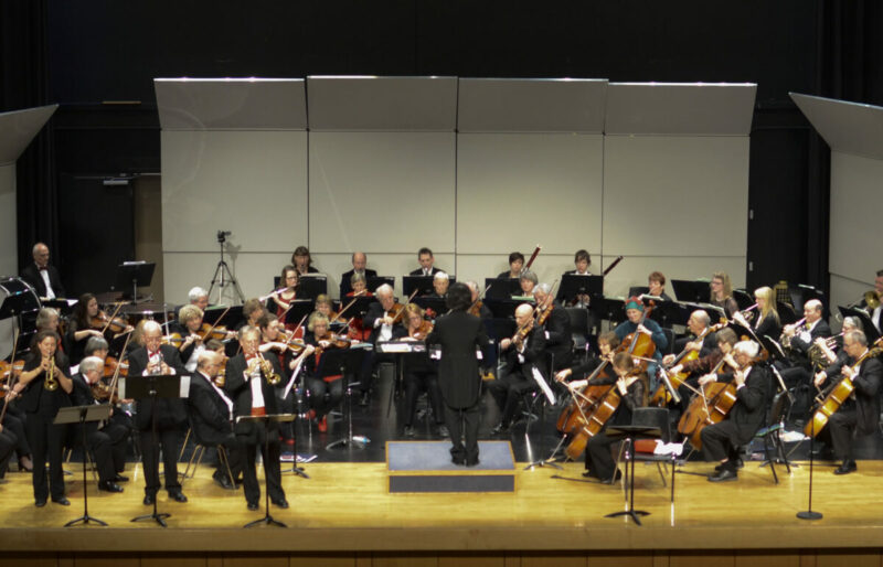Orchestra playing