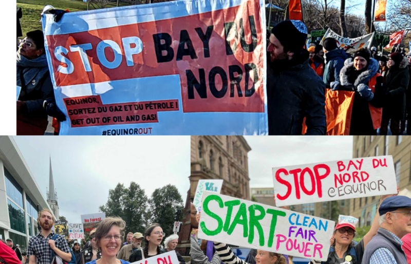 Sierra Club Canada protests against Bay du Nord in Quebec and Nova Scotia