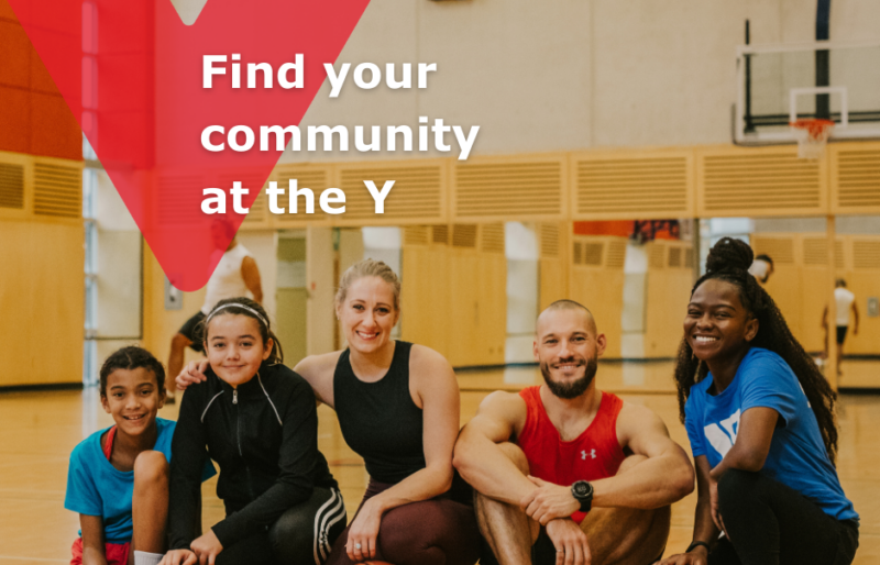 People playing basketball at the Y