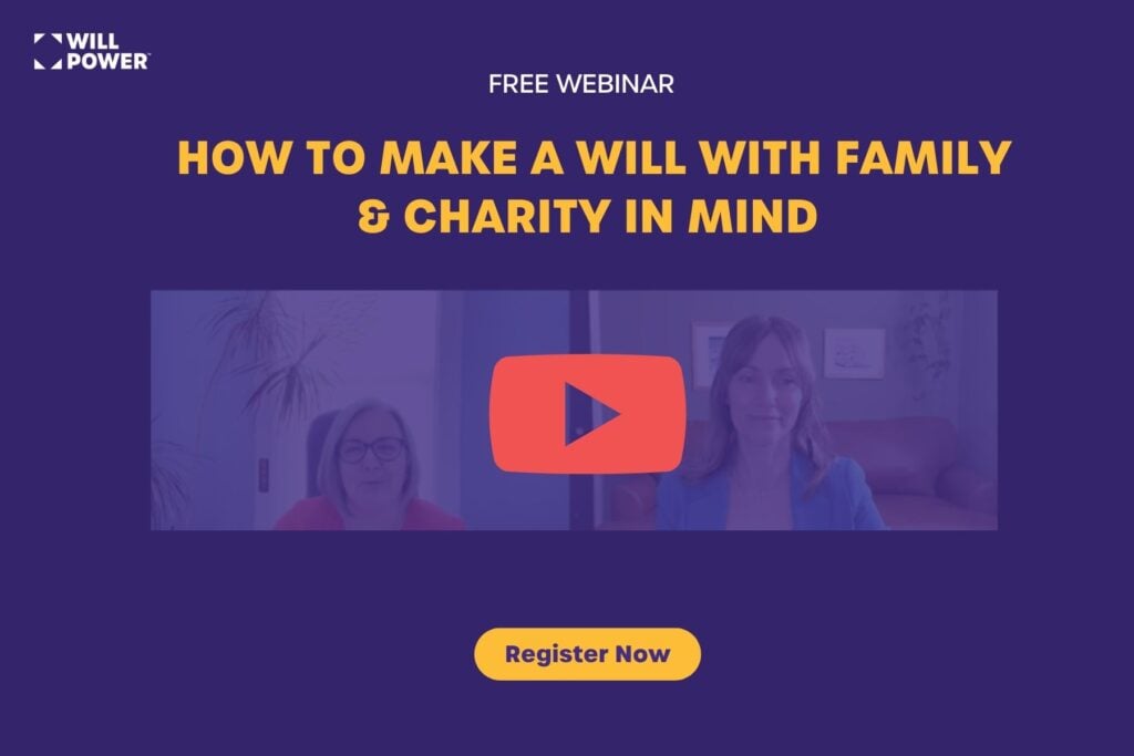 Free webinar with Wills lawyer: How to Make a Will With Family & Charity in Mind