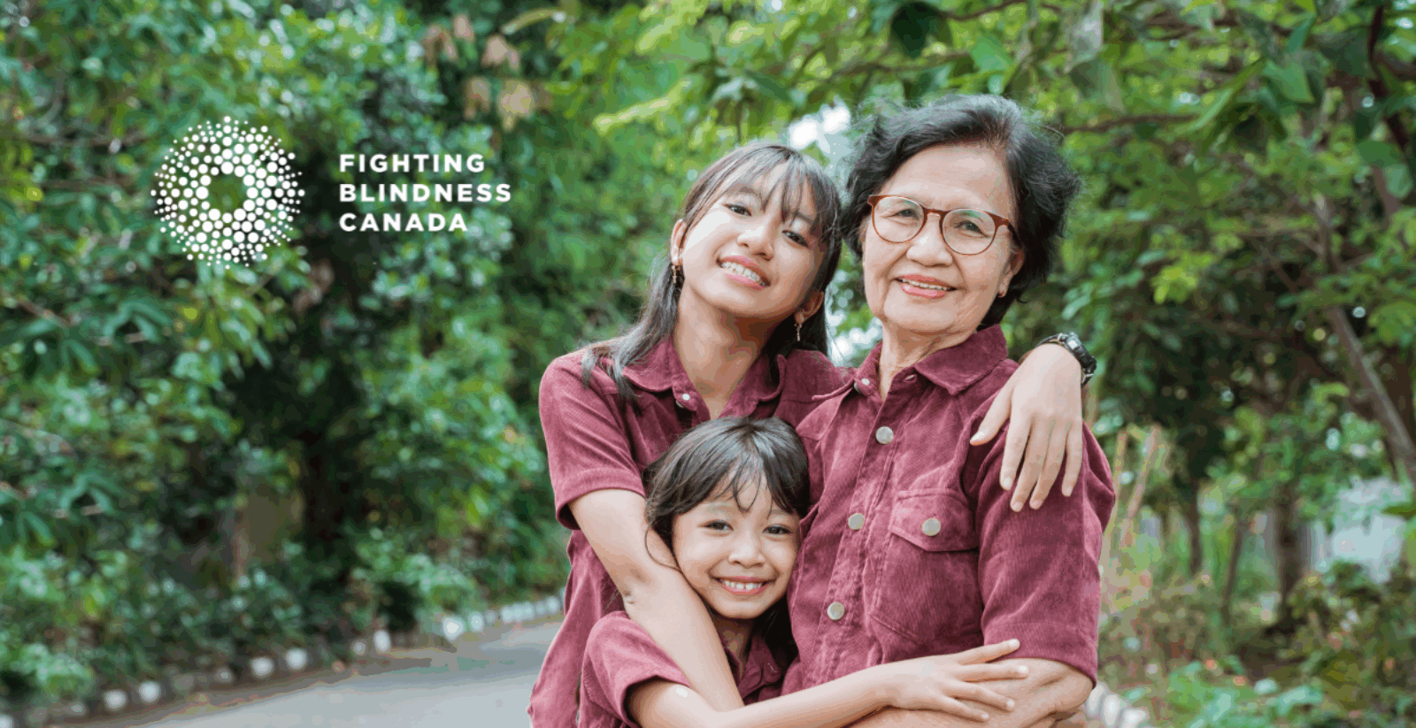 grandmother and children